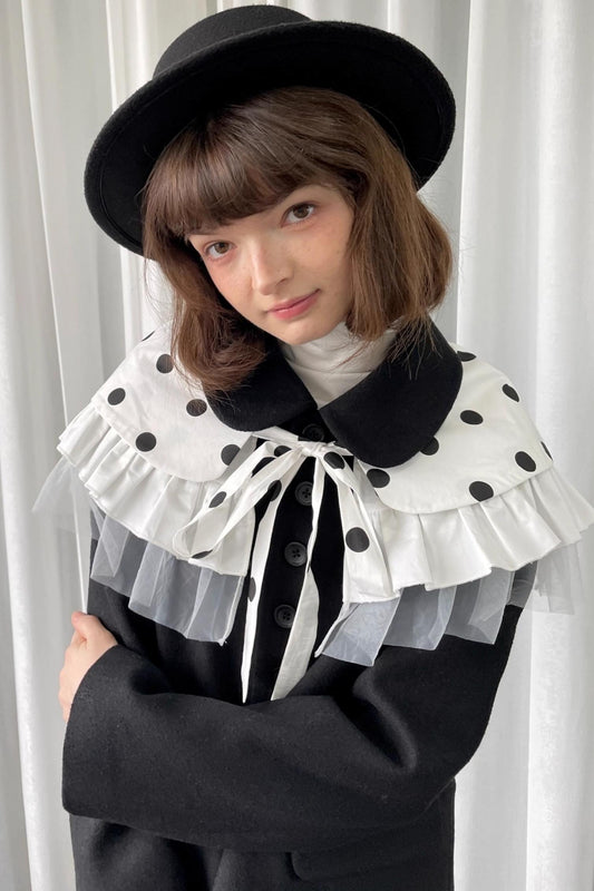 Lace Polka Dot Layered Womens Shawl