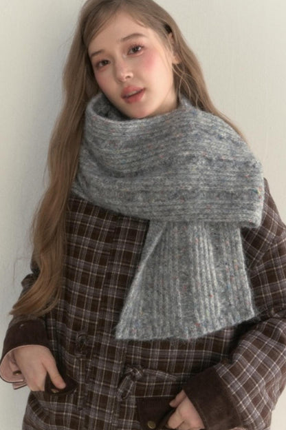 Vintage Wool Dot Scarf