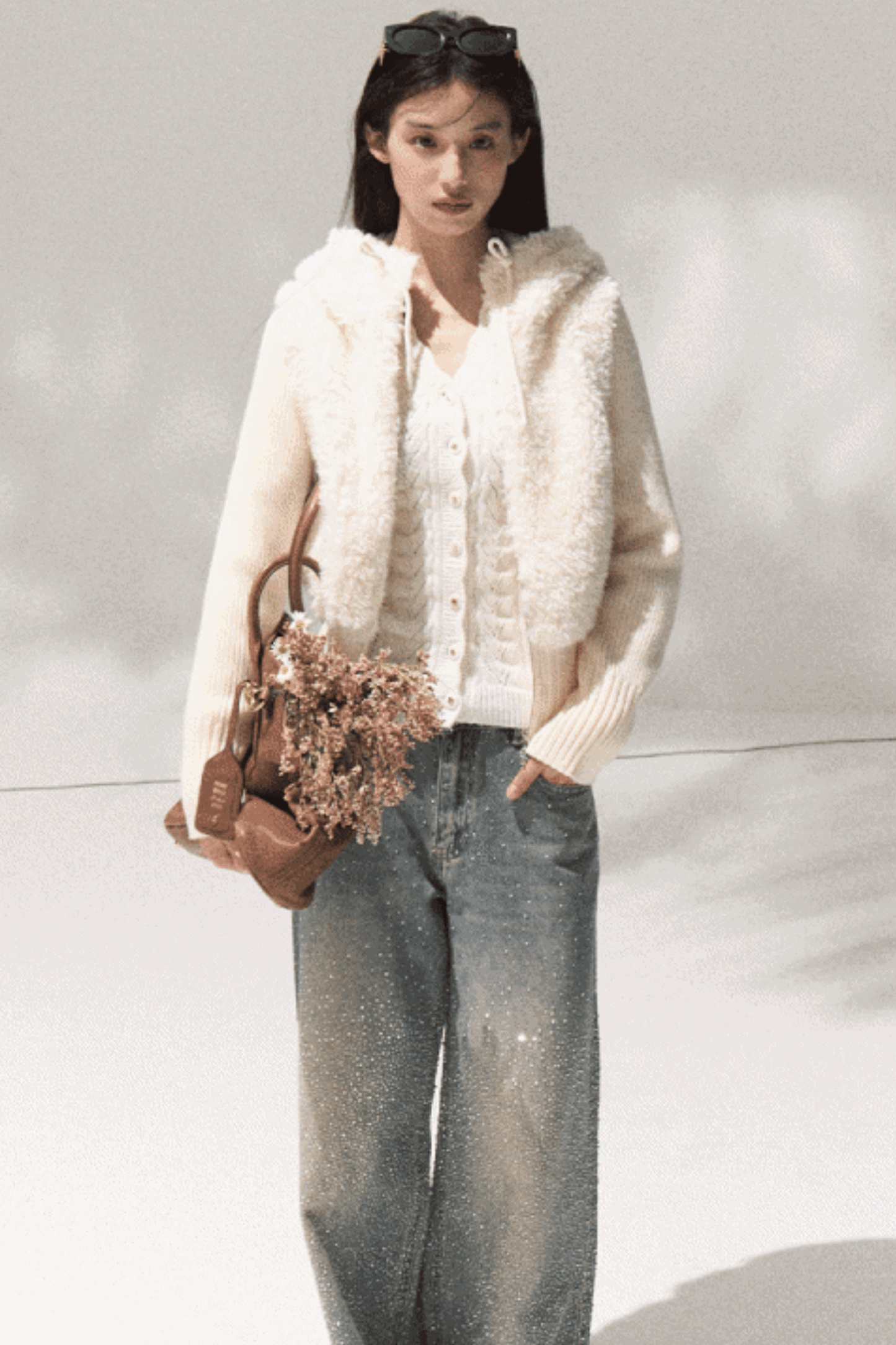 Soft Lambswool Knit Jacket Set-Up