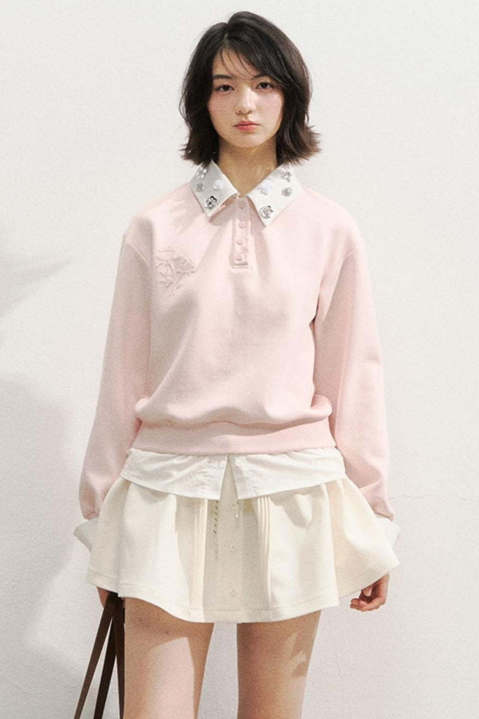 Gray Rose Sweatshirt