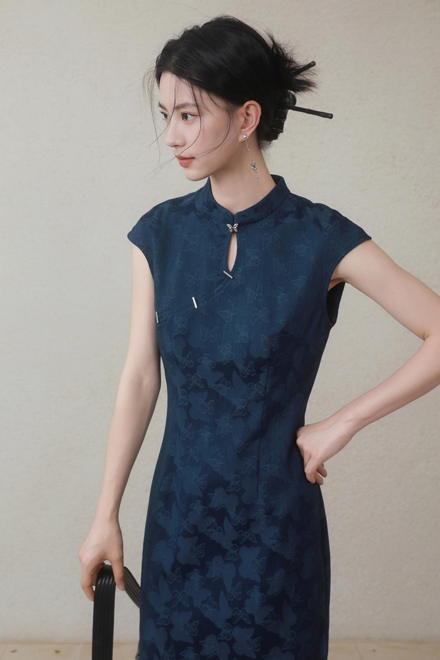 Summer Navy Denim Dress