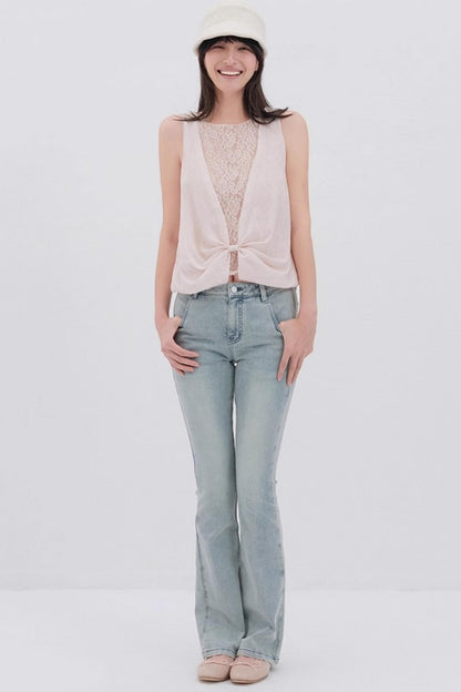 Sunshine Washed Bootcut Jeans