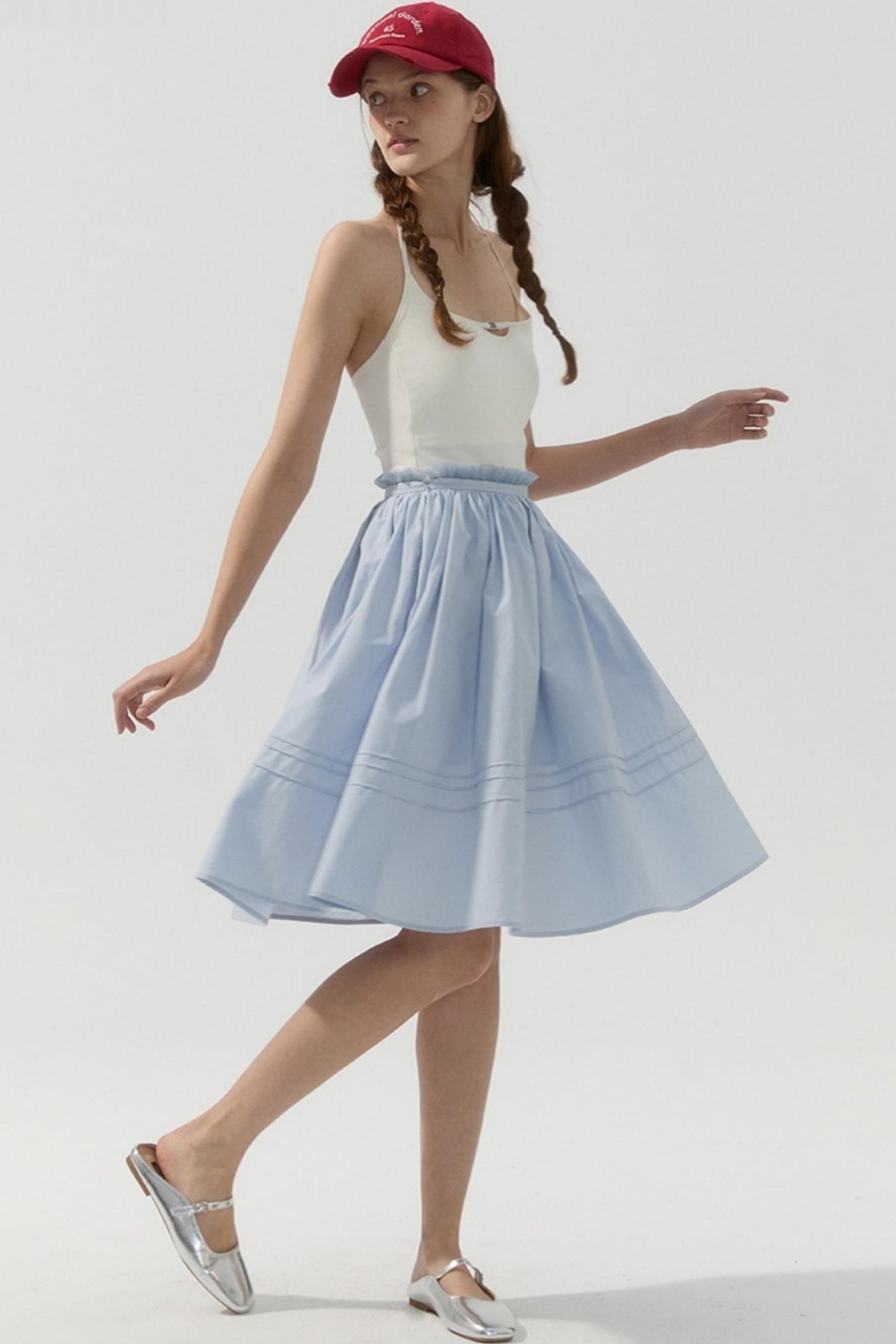 Peninsula Airy Midi Skirt