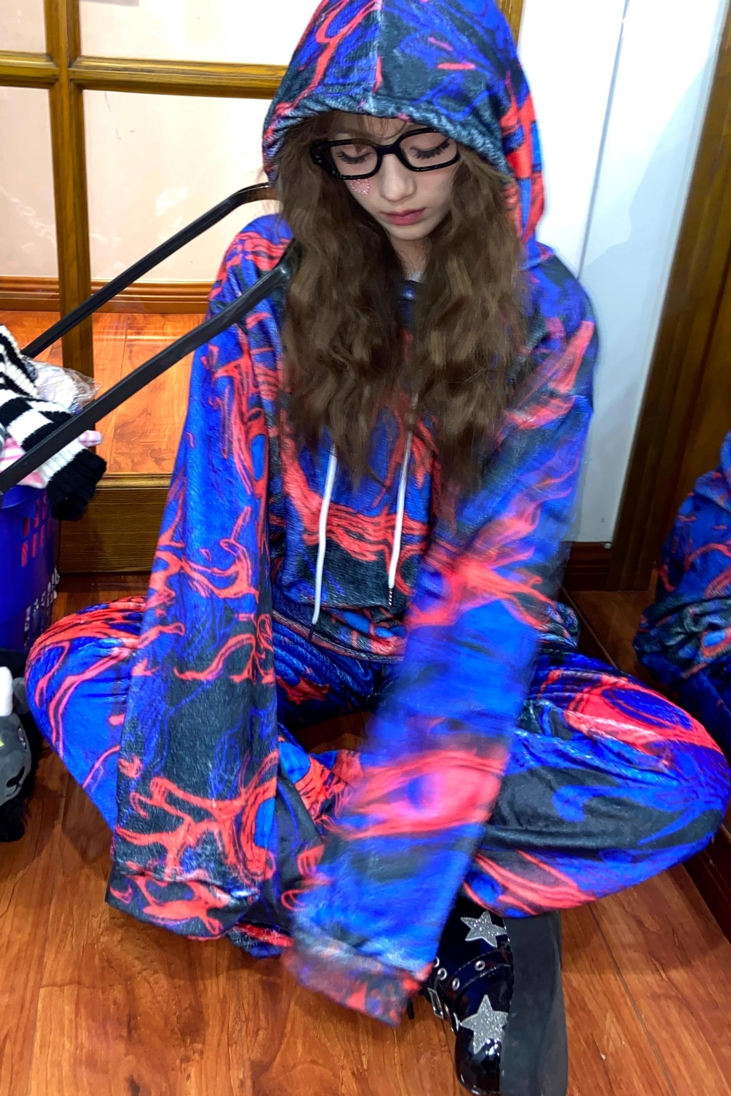 Subculture Blue Fleece Sweatshirt