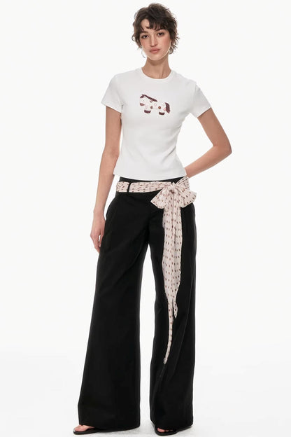 Playful Pony Print Top