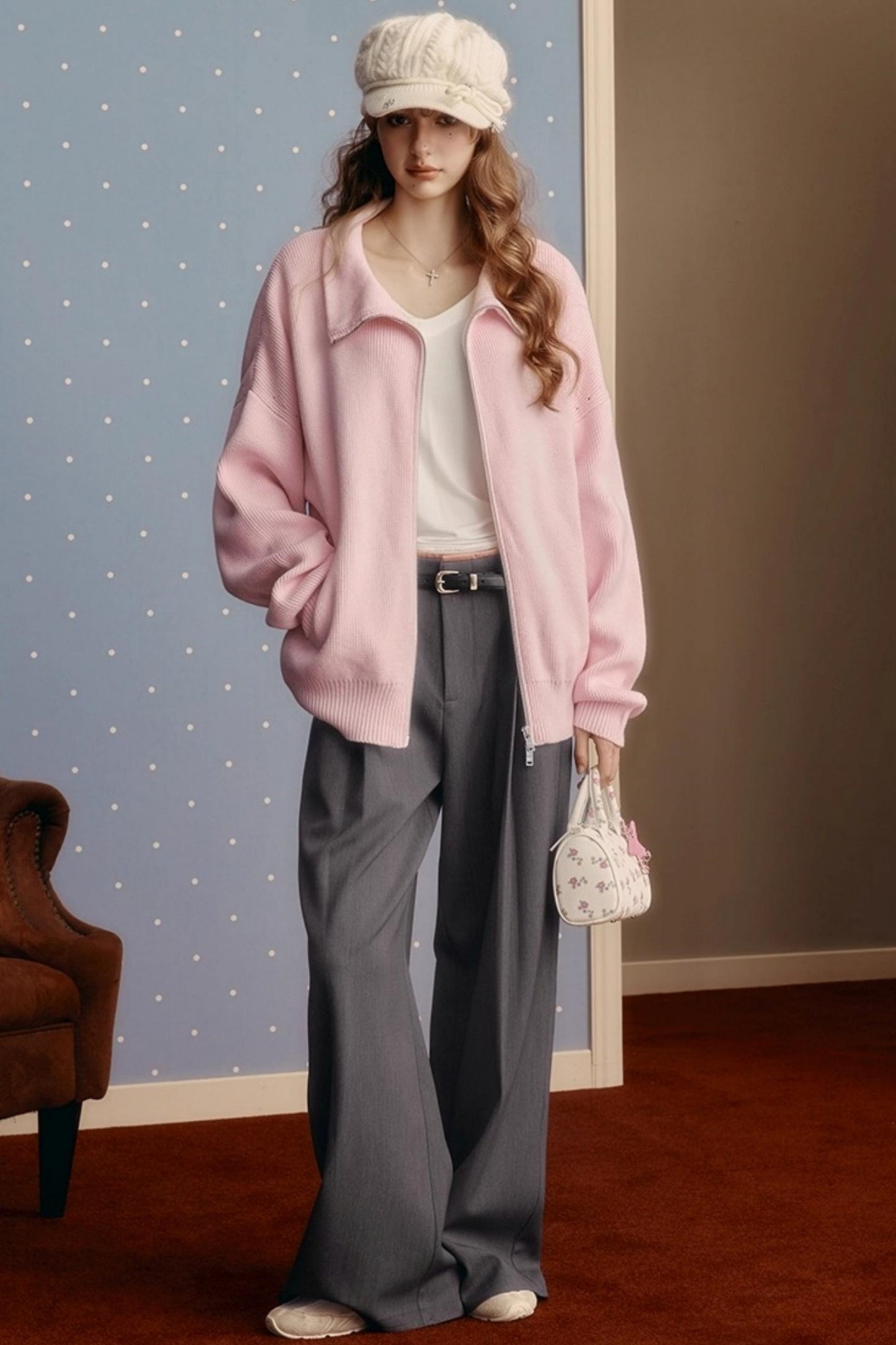 Embroidered Knitted Sweater