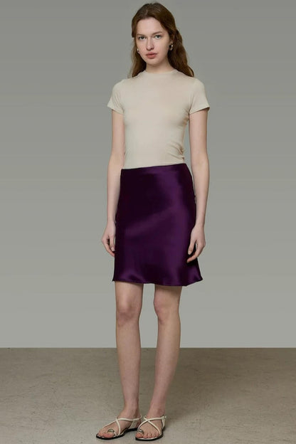 Dark Purple French Skirt