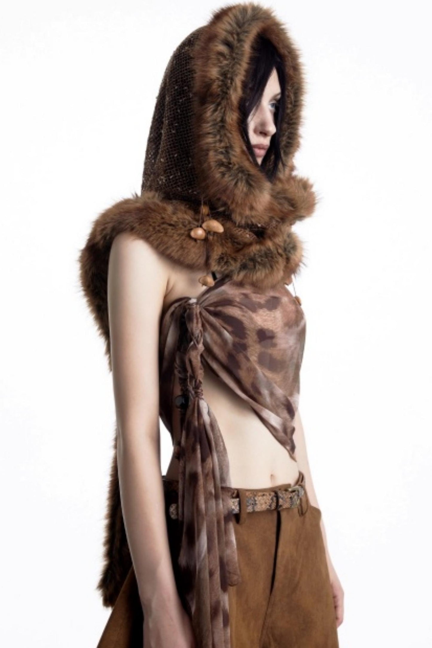 Snow Particles Wool Scarf