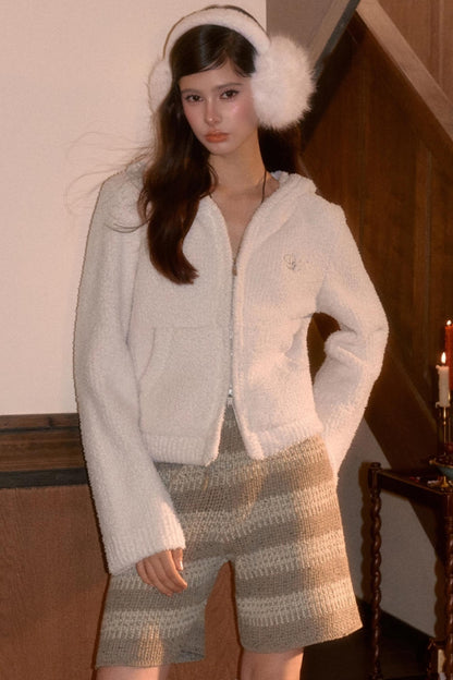 Retro Knit Winter Shorts