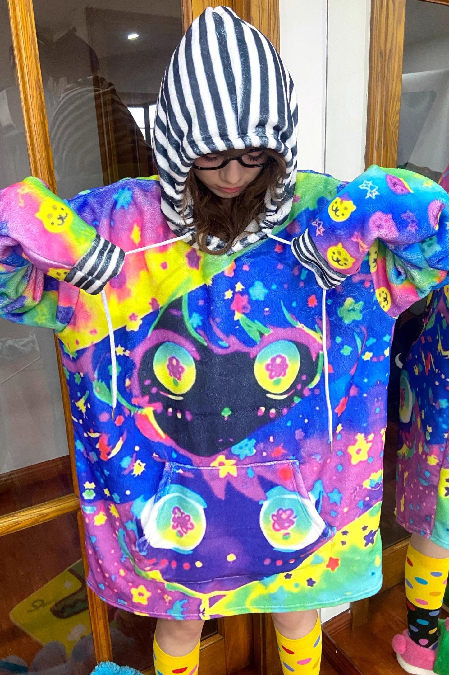 Colorful Cartoon Hooded Jacket