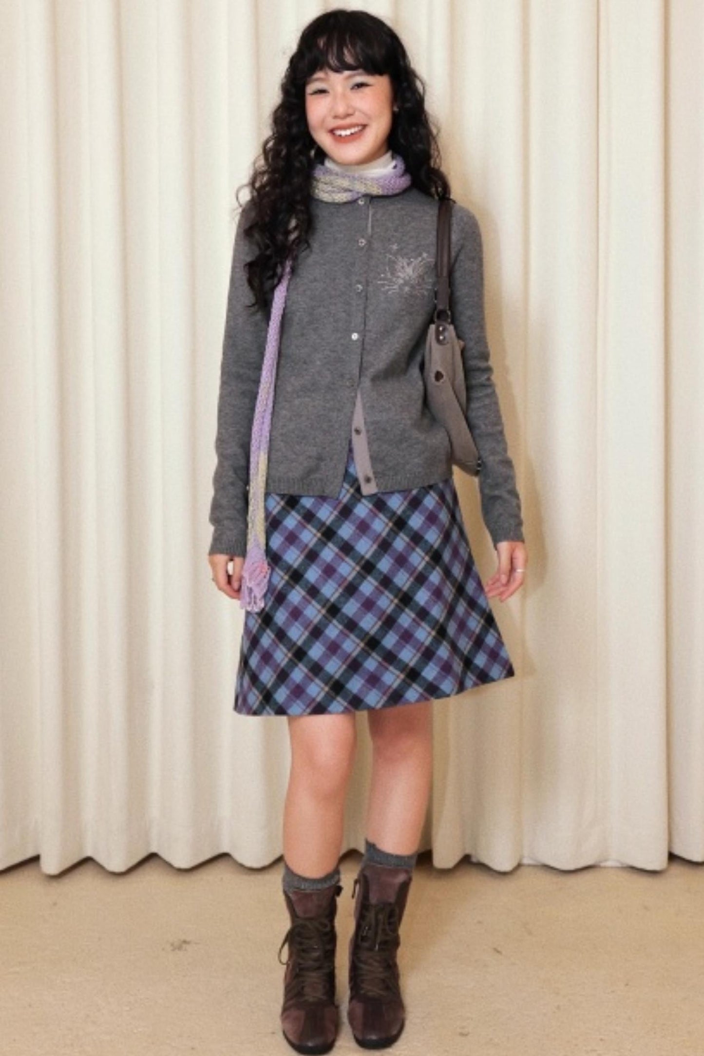 Little Cat Patchwork Cardigan