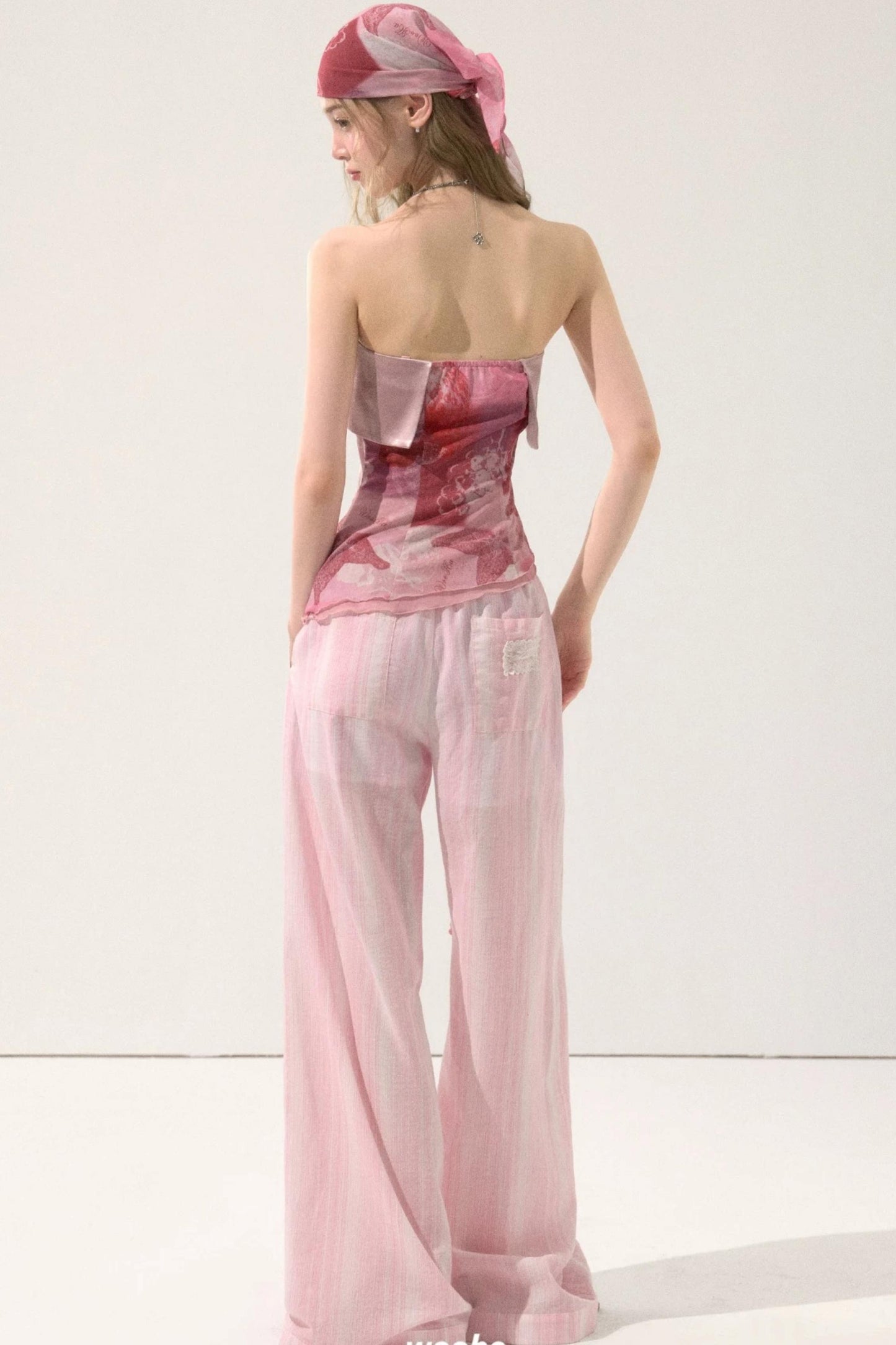 Sweet Pink Pinstripe Pants