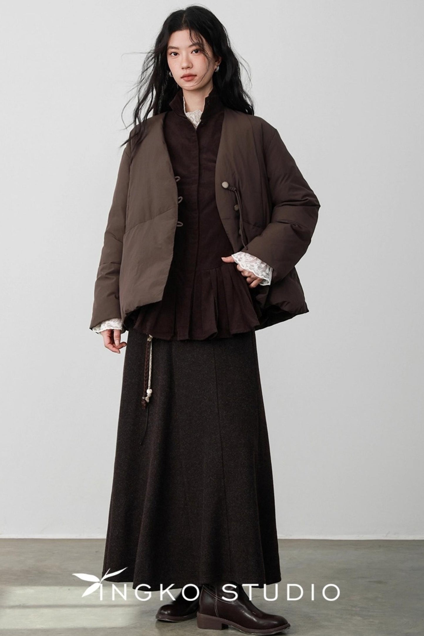 Fallen Leaves V-Neck Jacket