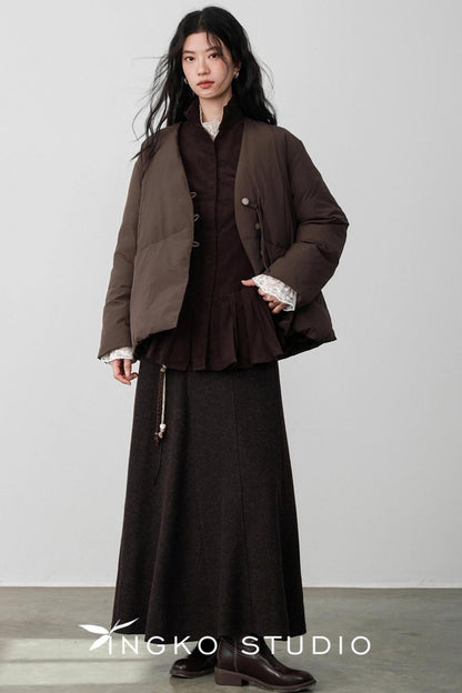 Fallen Leaves V-Neck Jacket