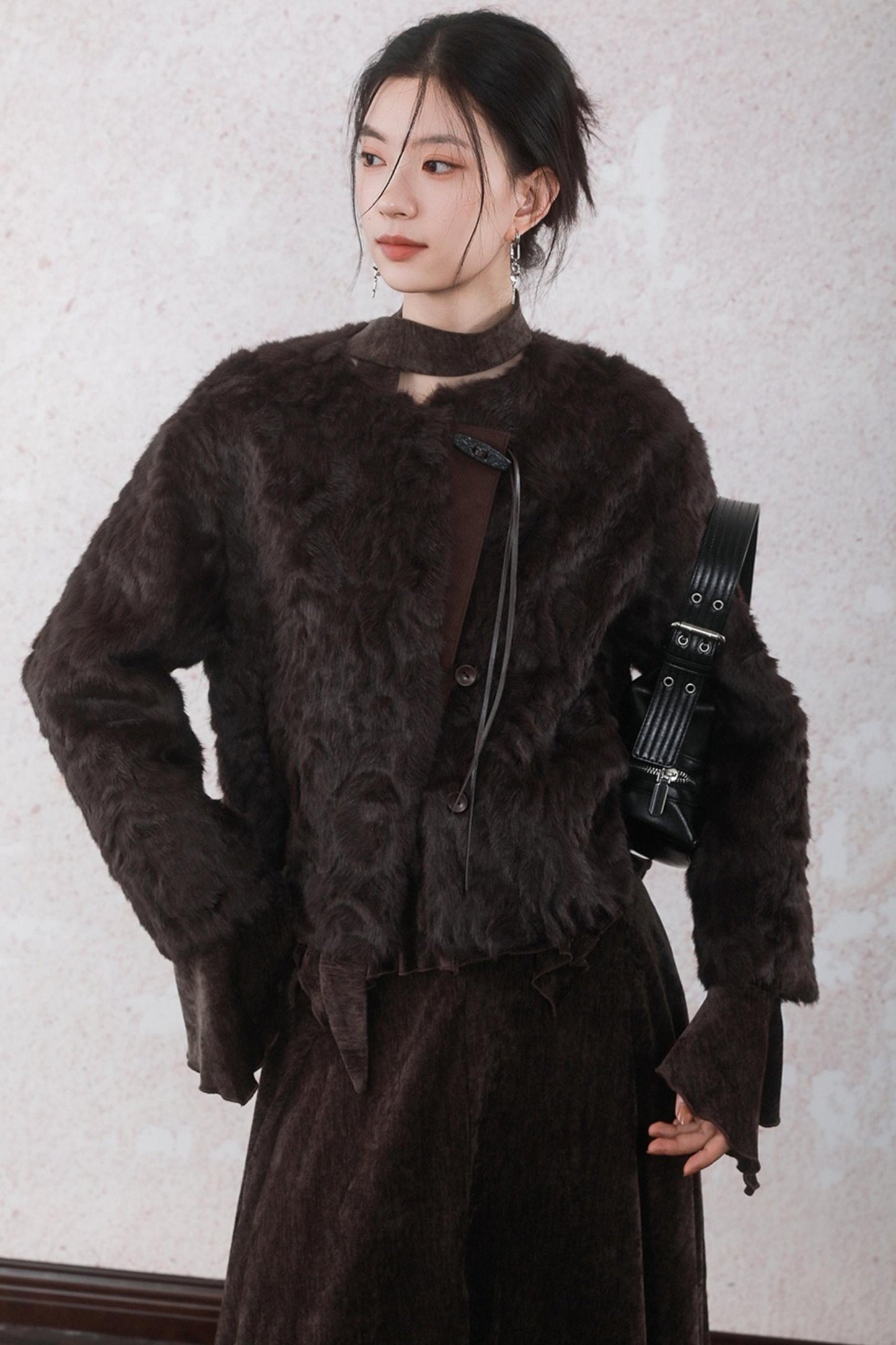 Winter Velvet Top Skirt Set-Up