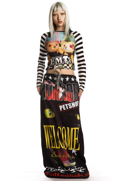 Punk Hot Girl Sweatshirt Skirt