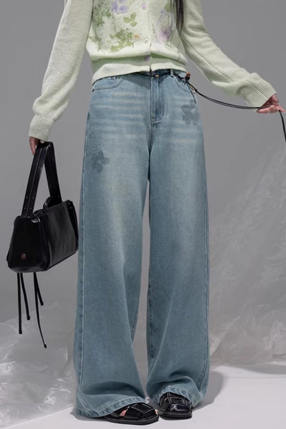 Meersalzblaue Lyocell-Jeans