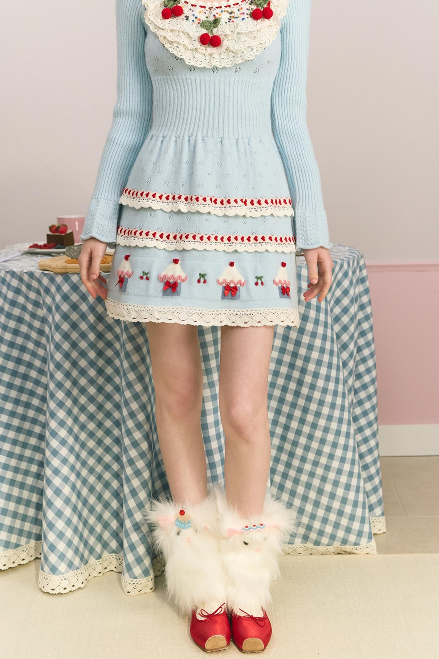 Berry Cake Heavy Work Knit Dress