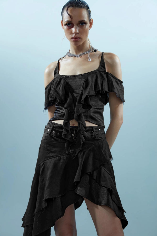 Spectacular Linen Skirt Set-Up