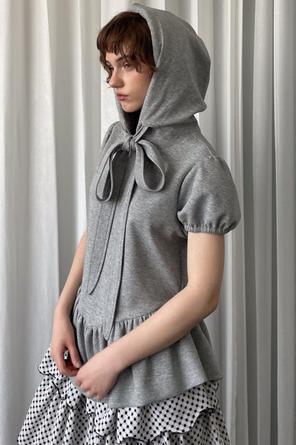 Gray Hooded Tee