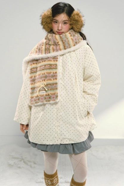 Fair Isle Plush Shawl