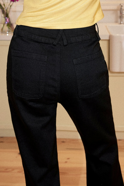 Retro Embroidered Bootcut Jeans