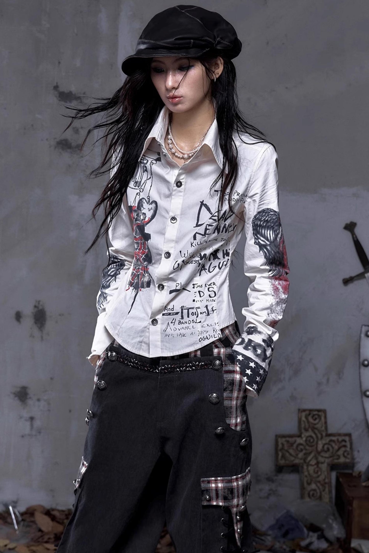 Vintage Rebel Slim Fit Long Sleeve Shirt