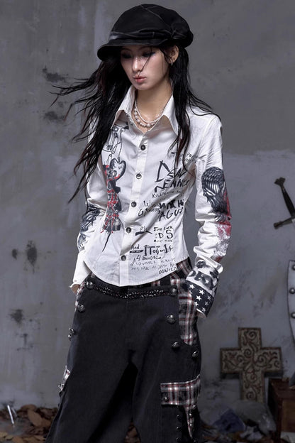 Vintage Rebel Slim Fit Long Sleeve Shirt