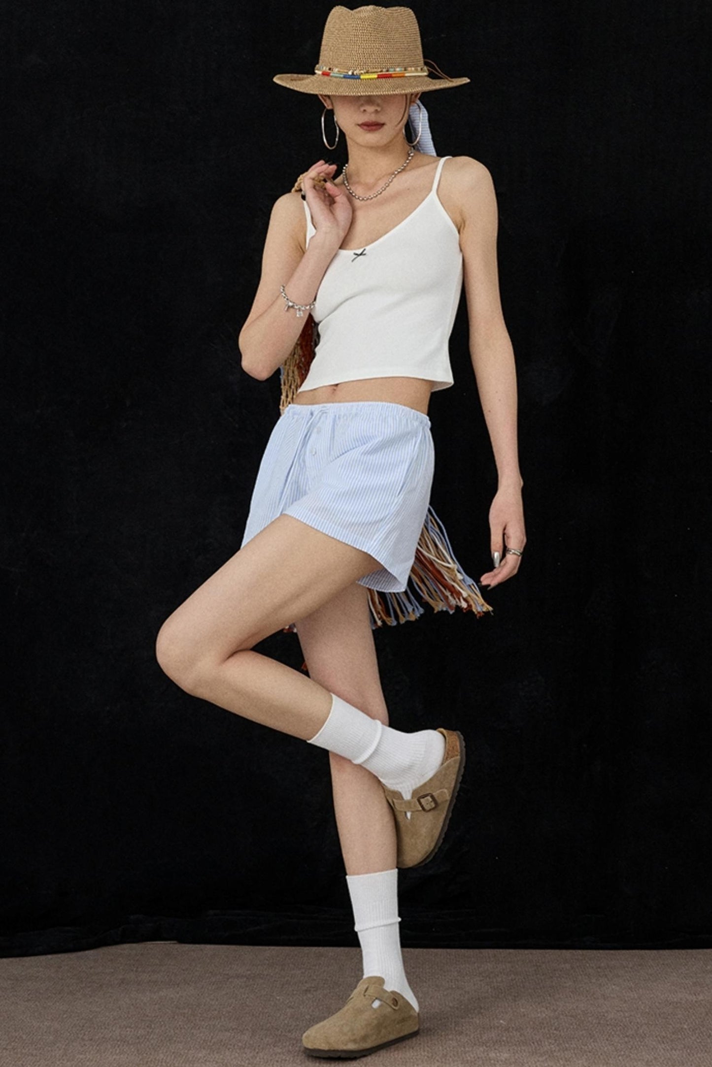 Striped Spring Shorts