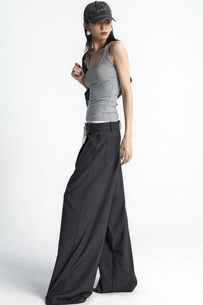 Elastic Waist Western Trousers