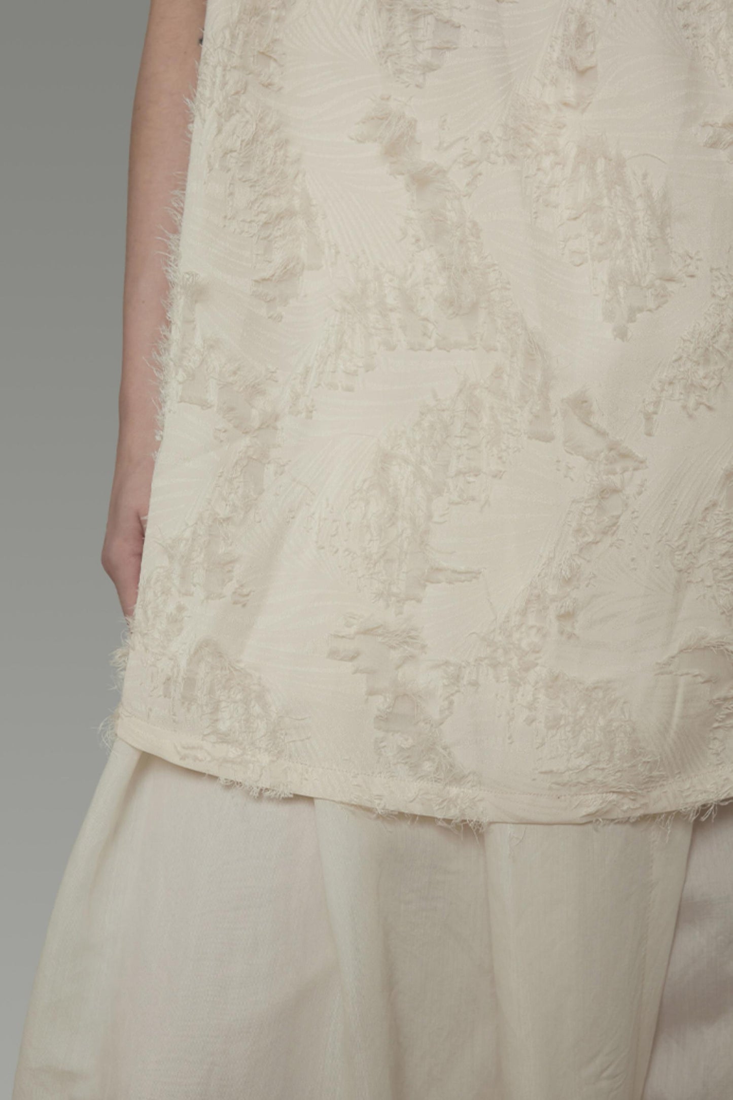 Floral Elegance Beaded Suspenders Top