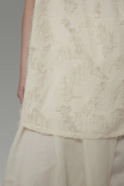 Floral Elegance Beaded Suspenders Top