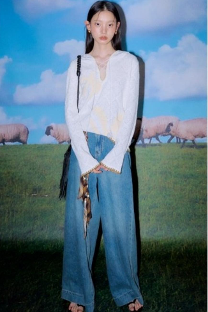 Wilderness Floral Knitted Long Sleeve T-shirt