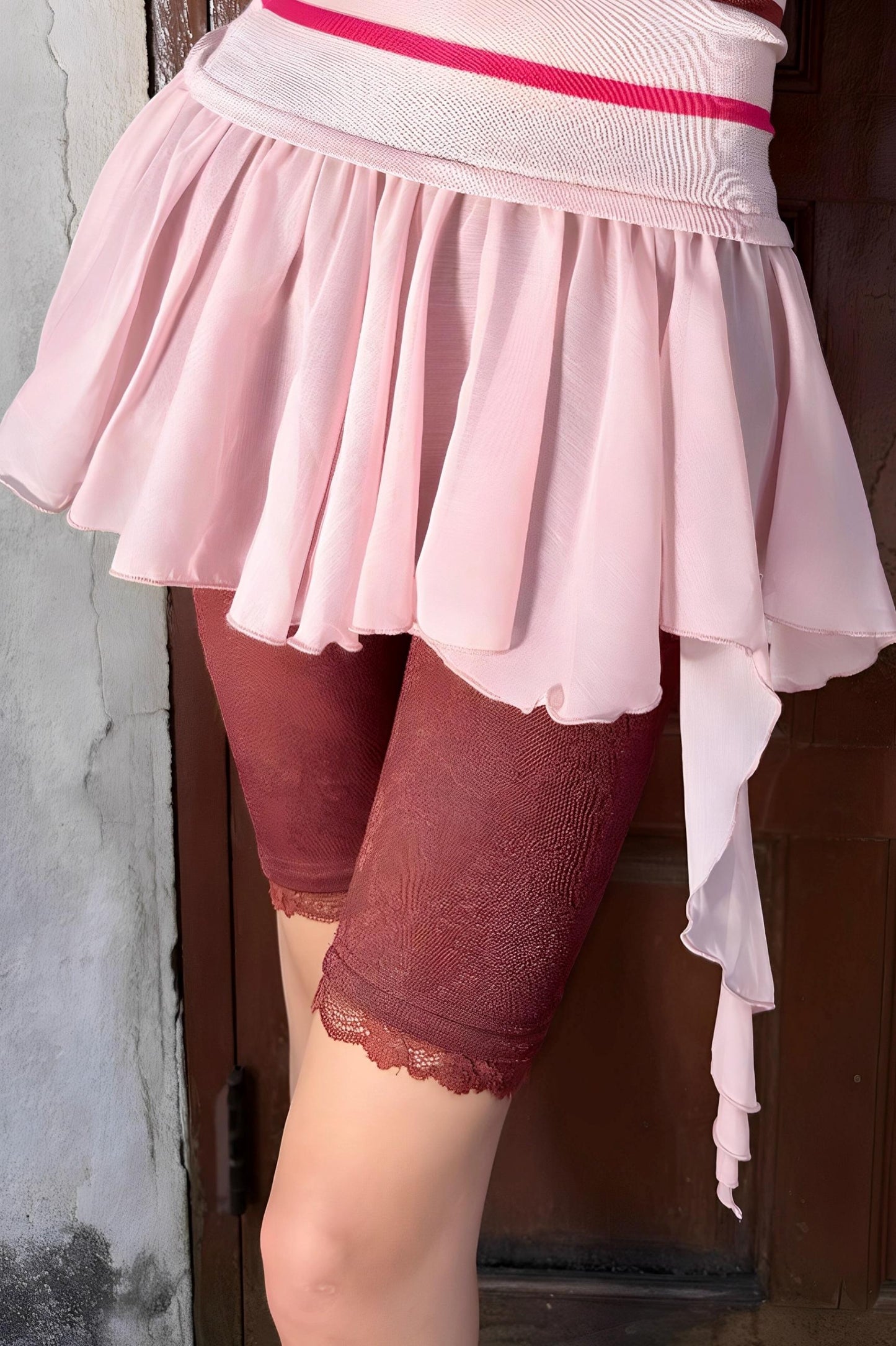 Slim Fit Striped Dress Set-Up