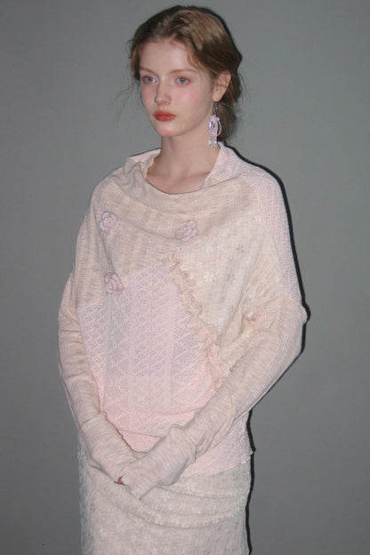 Off-Shoulder Knit Sweater