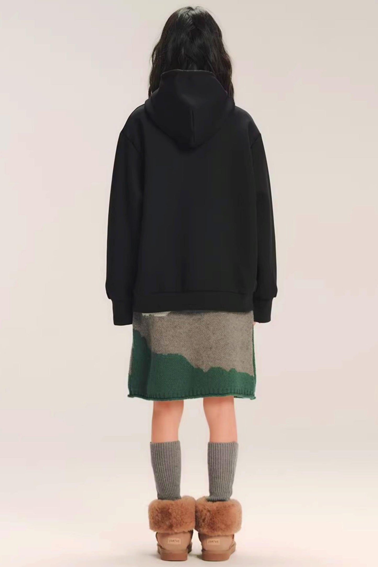 Color-Block Embroidered Hoodie