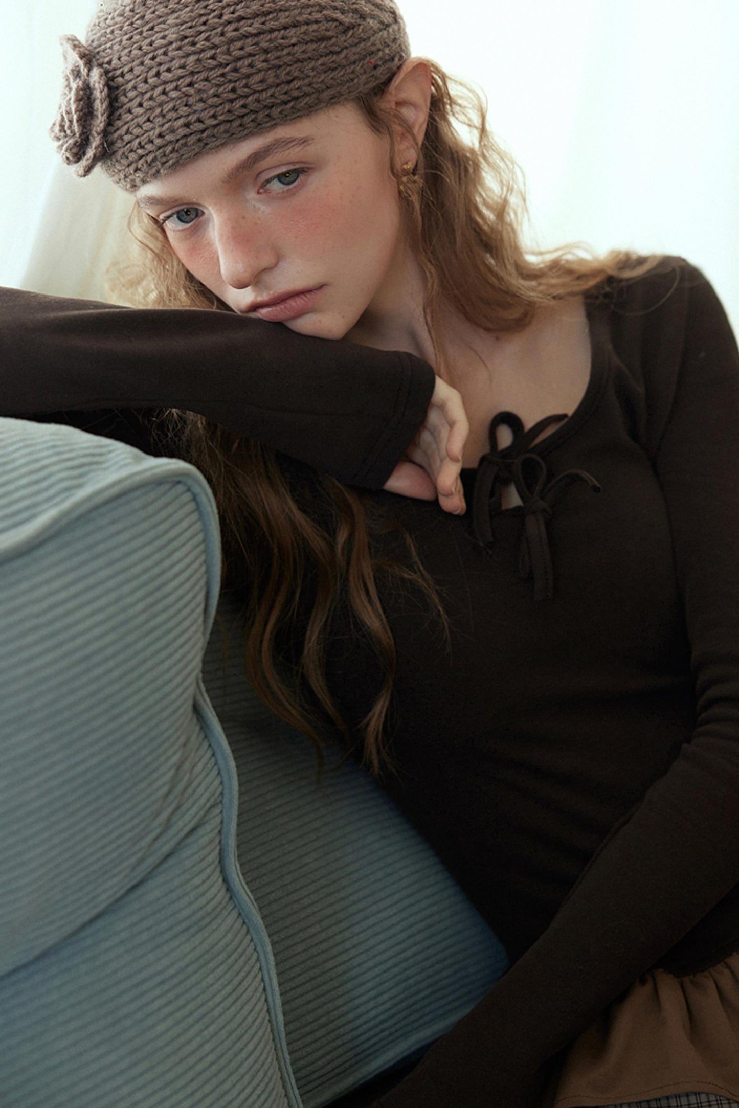 Brown Layered Dress Set