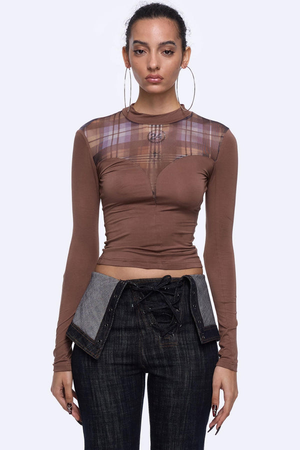 Dazzle Mesh V-Top