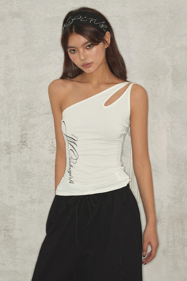 Summer Asymmetrical Halter Top