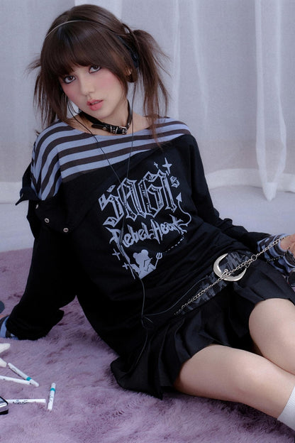 Spirit Striped Long-Sleeved T-Shirt