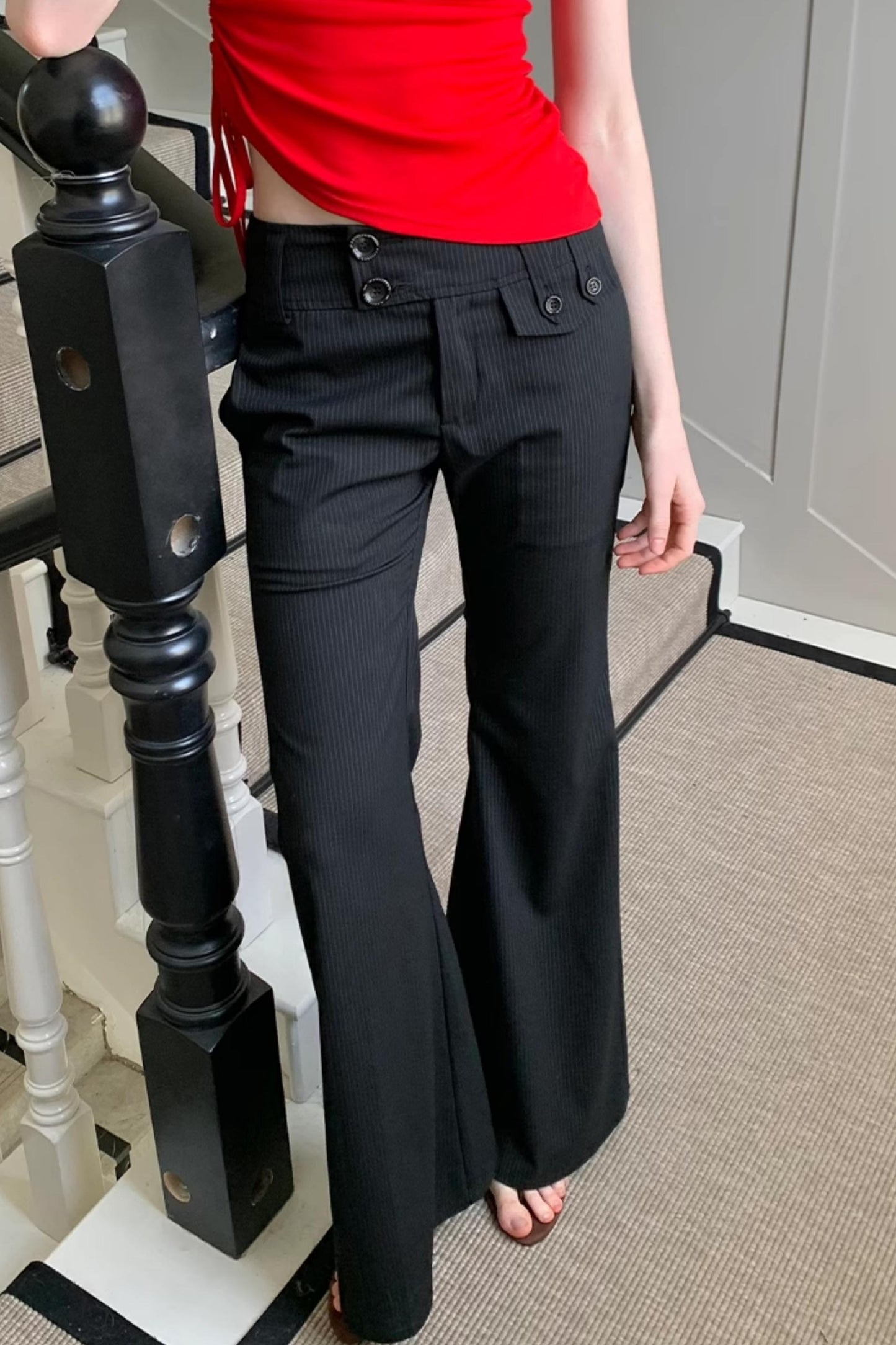 Summer Chic Flared Trousers