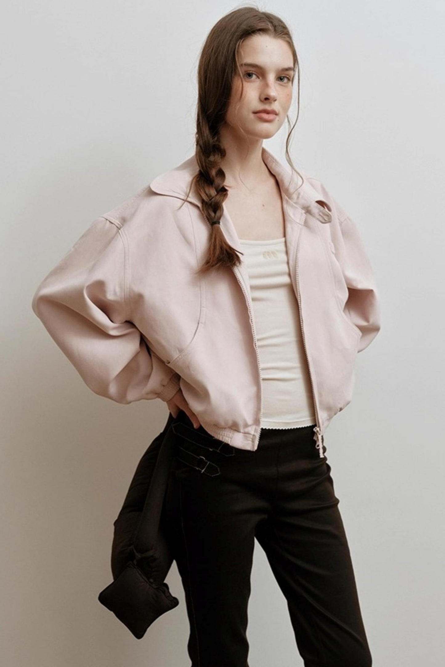Faux Suede Embroidery Jacket