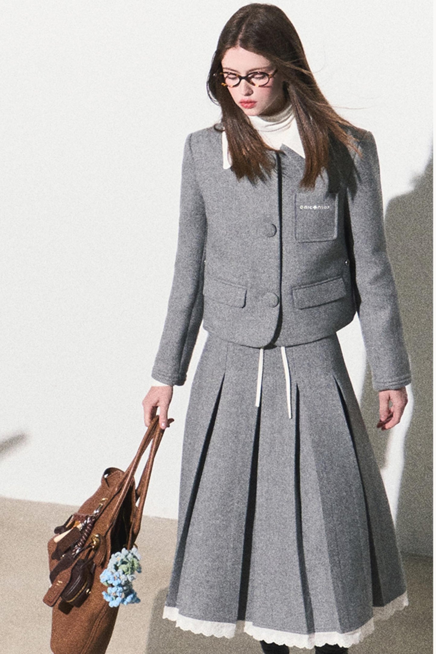 Luxury Tweed Jacket and Skirt Set-Up