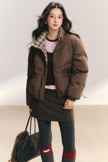 Plaid Frosting Cotton Jacket