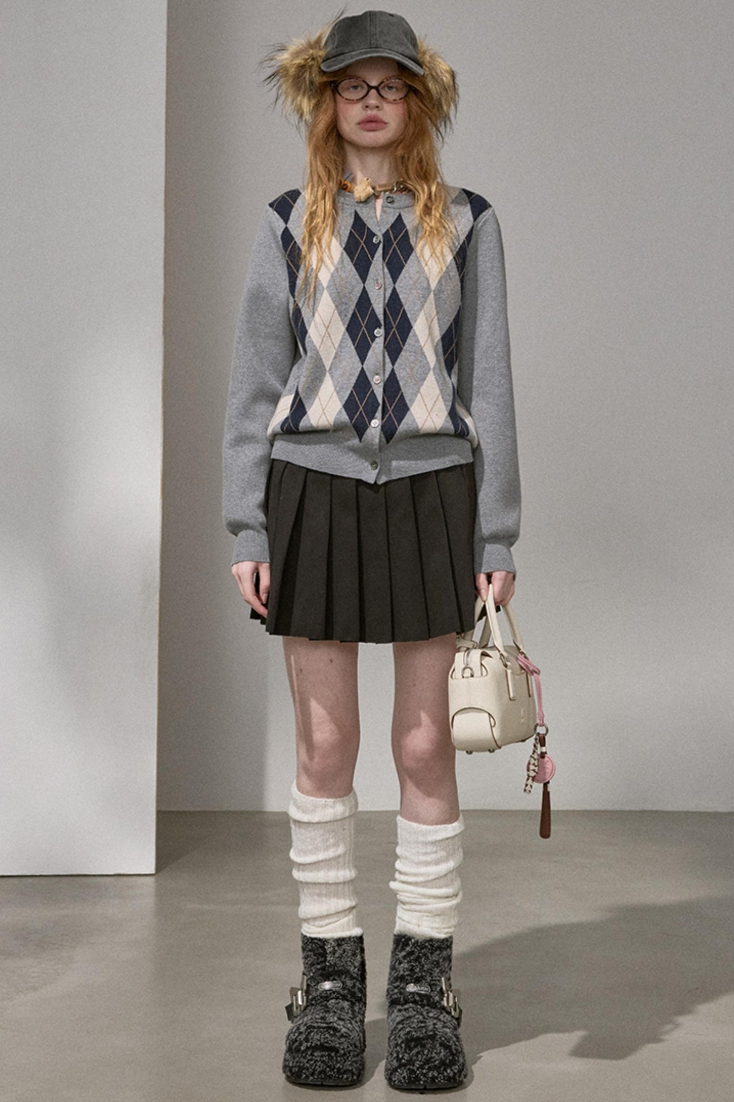 Retro Color-Blocked Knitted Top