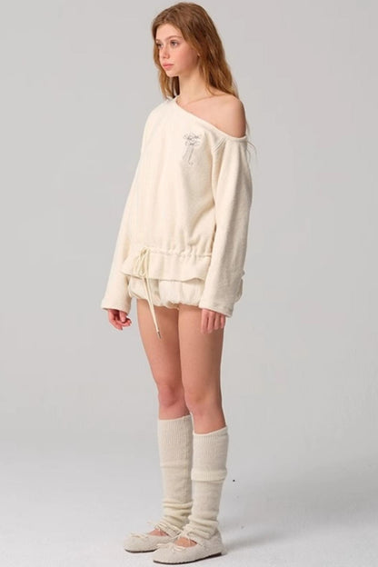 Vintage Two-Tone Tie-Blend Raglan Sweatshirt