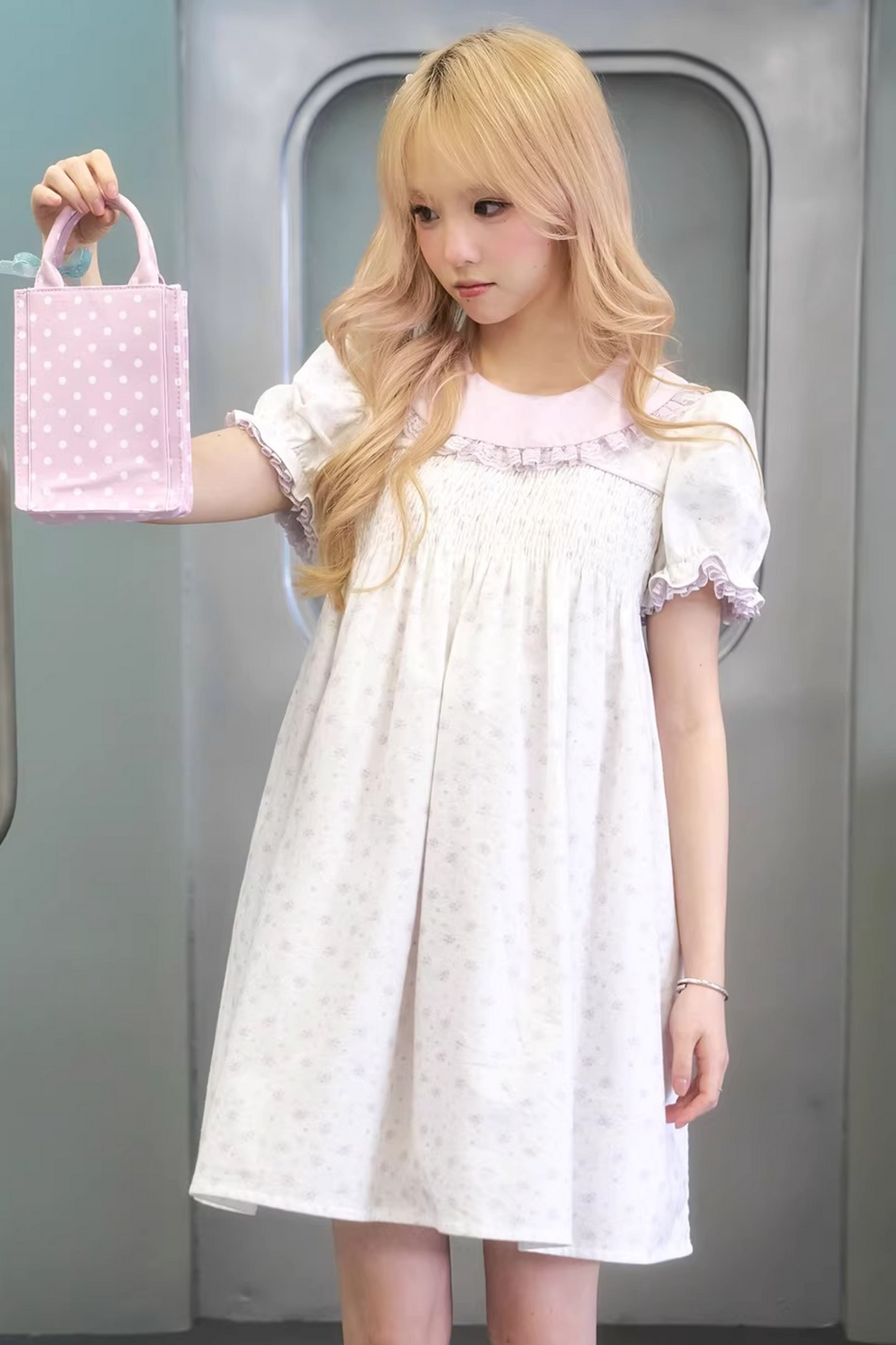 Light Purple Floral Princess Dress