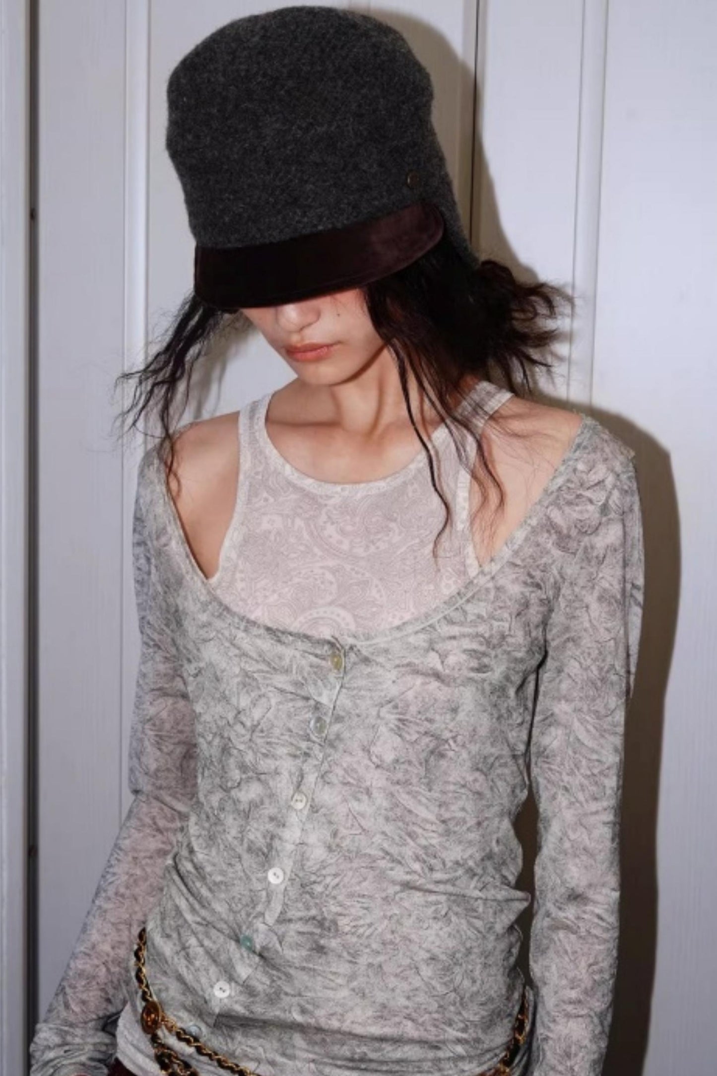 Vintage Acetate Knitted Top