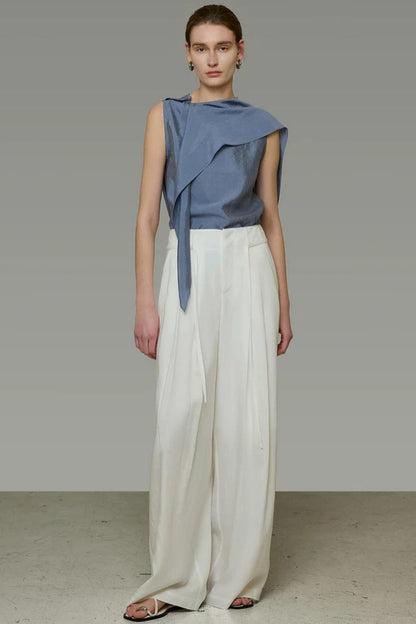 High-End Versatile Ribbon Top