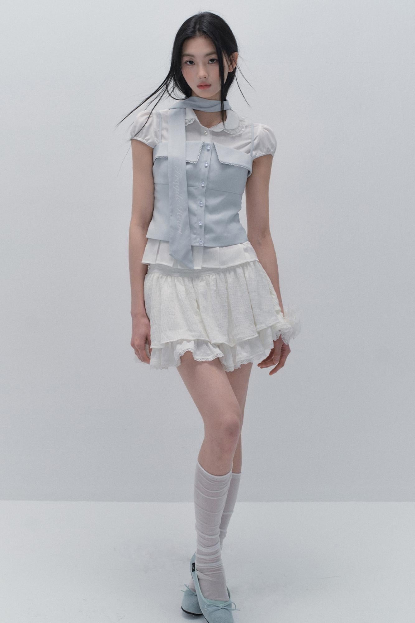 Korean Chic Layered Camisole Top Set-Up